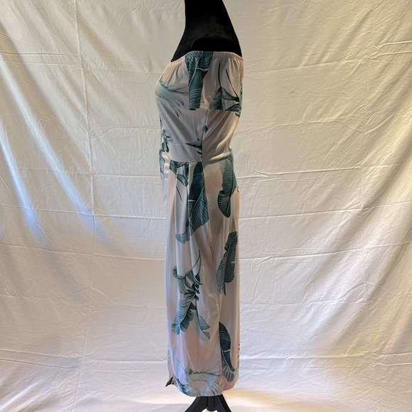 Sidefeel Off The Shoulder Floral Print Ruched Bodycon High Slit Dress - Picture 6 of 6